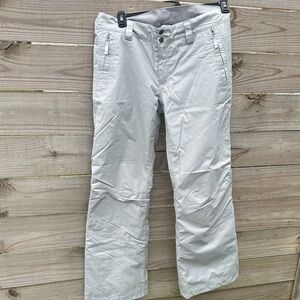 Northface light gray ski pants size medium